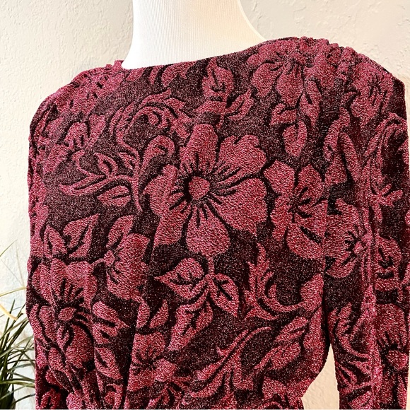 NWT FOR LOVE & LEMONS Shailee Mini Dress In Mulberry, S - Picture 8 of 15